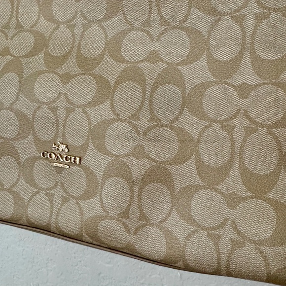 Coach Signature Logo Hobo Celeste Shoulder Bag Crossbody Purse Logo - Picture 3 of 14